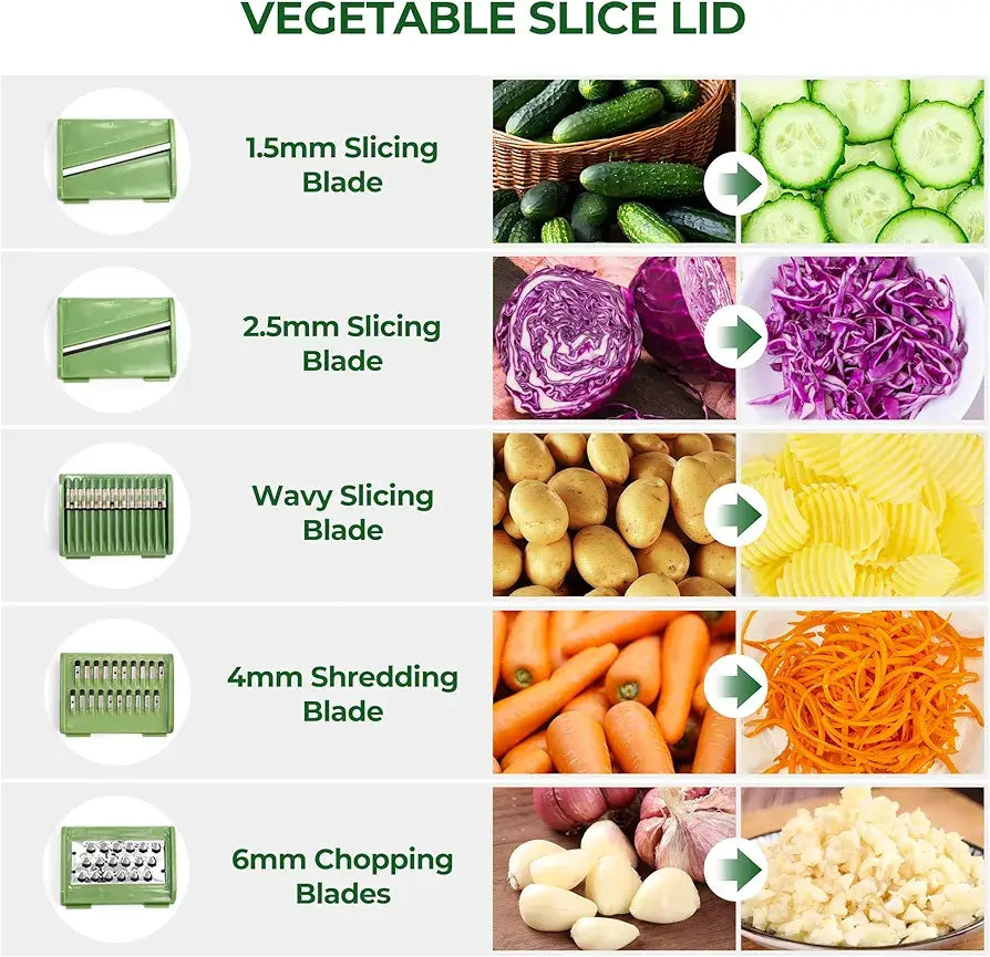 Multifunctional Vegetable Salad Spinner & Cutter