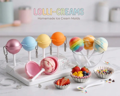 Lollipop Ice Cream Maker, Homemade Popsicle Molds(5pcs)
