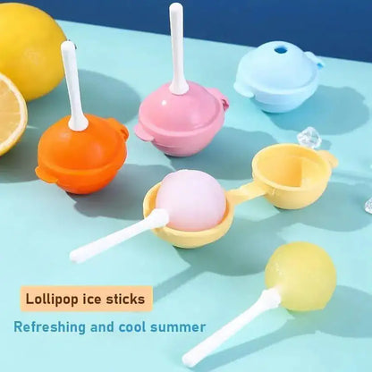 Lollipop Ice Cream Maker, Homemade Popsicle Molds(5pcs)